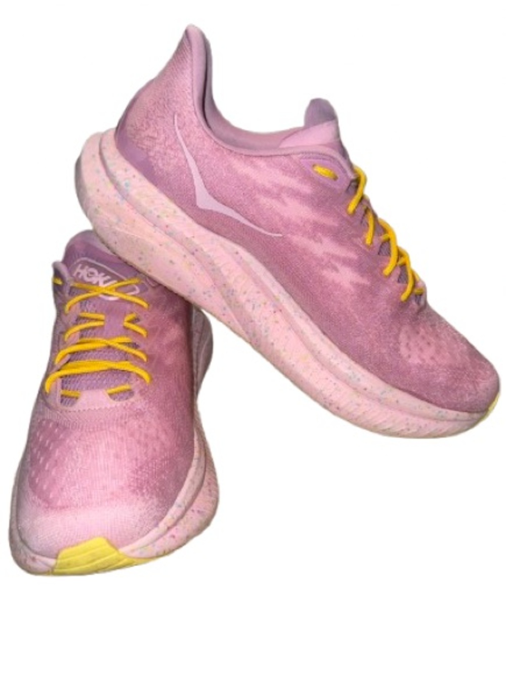 HOKA ONE ONE Mach 6 Pink Speckled Running Shoes Athletic Trainer | Men’s 11.5